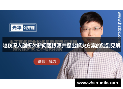 赵鹏深入剖析欠薪问题根源并提出解决方案的独到见解